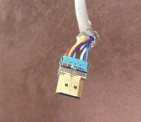 Обжим HDMI разъема с двух сторон
